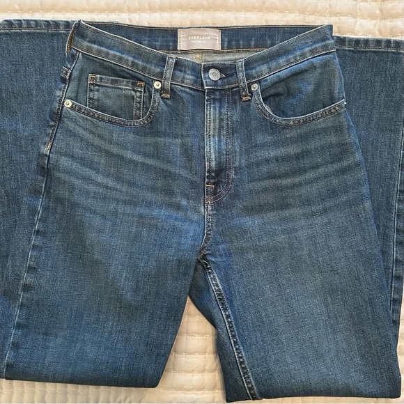Everlane Womens High Rise Straight Leg “The Cheeky” Denim Jean, Size 26 - Picture 5 of 7